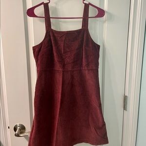 American Eagle Maroon Corduroy Dress
